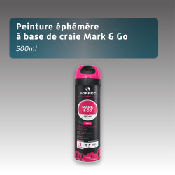 Marquage au sol éphémère à la craie fluorescente 500 ml - 7 couleurs | MARK & GO